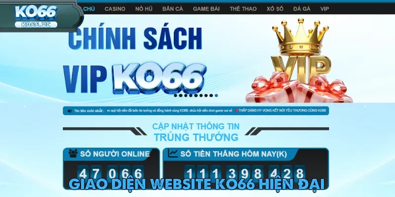 TRANG CHỦ 625 Giao diện Ko66 là yếu tố then chốt tạo nên ấn tượng đầu tiên cho người chơi